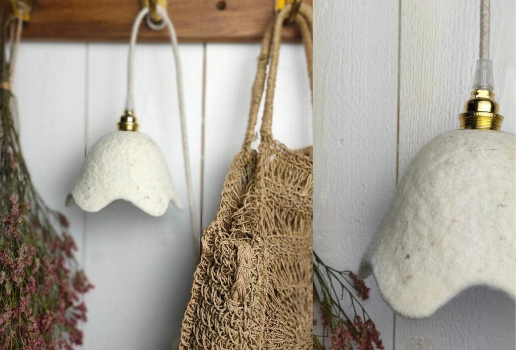 lampe baladeuse en feutrine