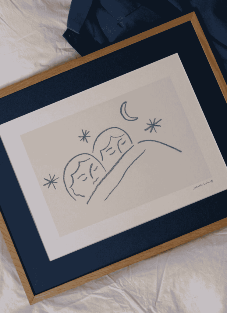 affiche dessin dans un cadre