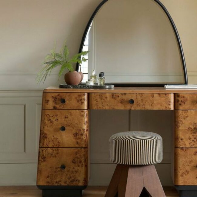 bureau commode en loupe orme