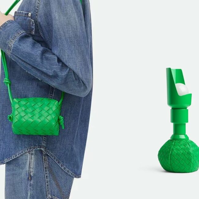 sac et lampe de couleur verte