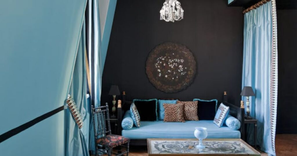 chambre avec bleu castaing