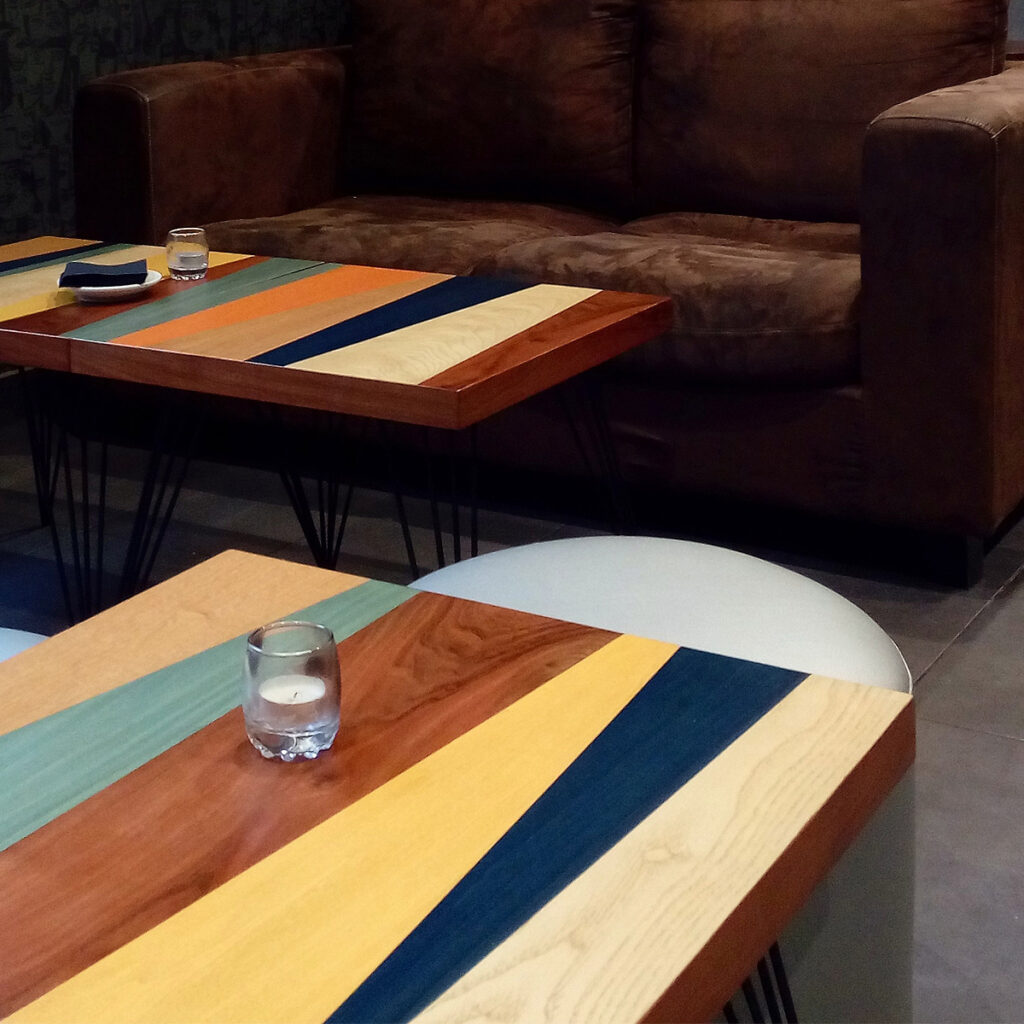 tables en marqueterie