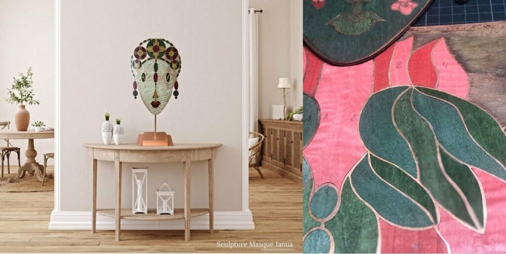 masques en marqueterie