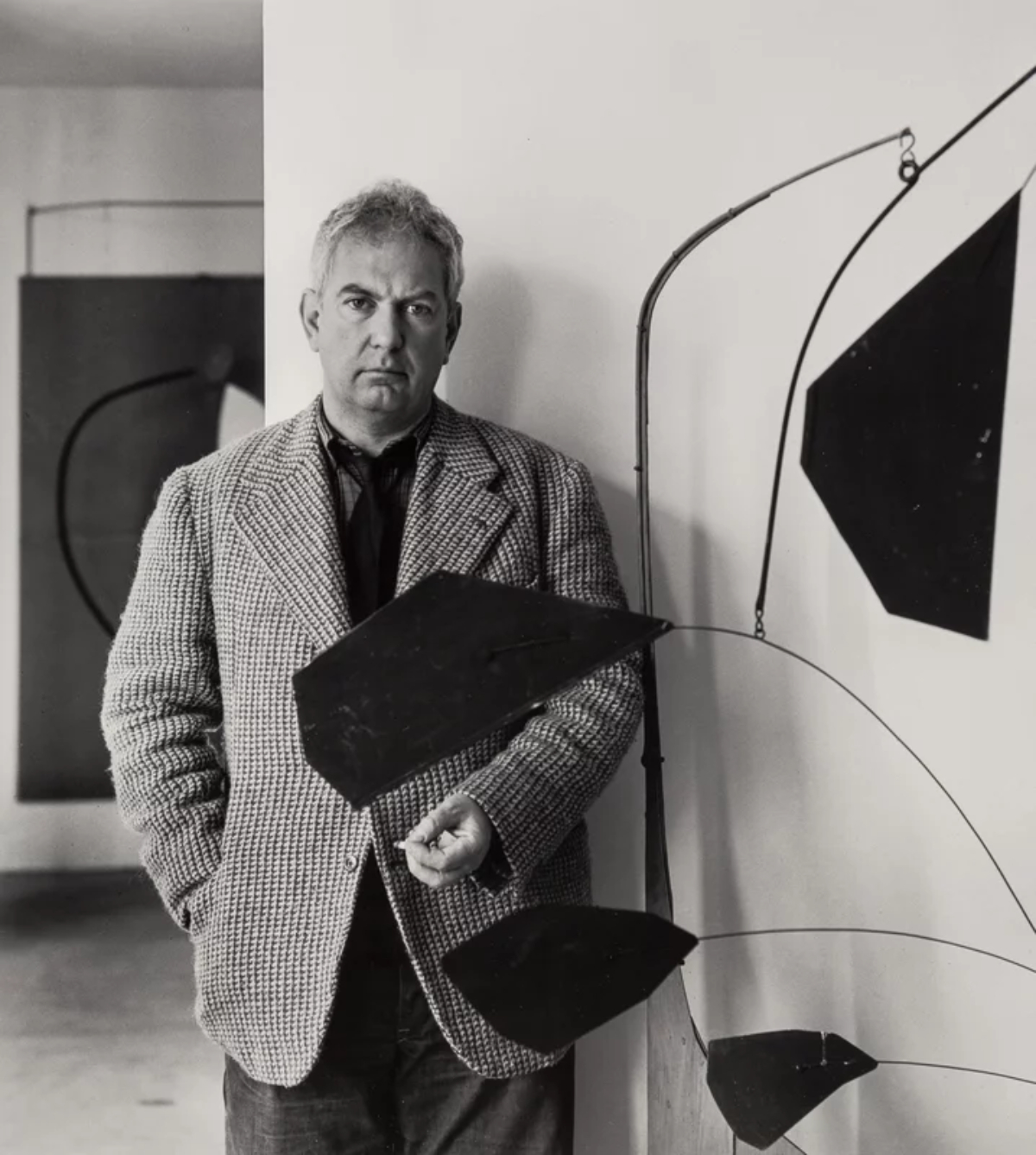 Alexander Calder et un mobile