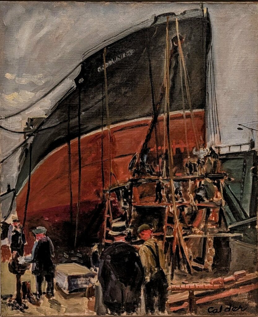 peinture Todd Shipyard d'Alexander Calder