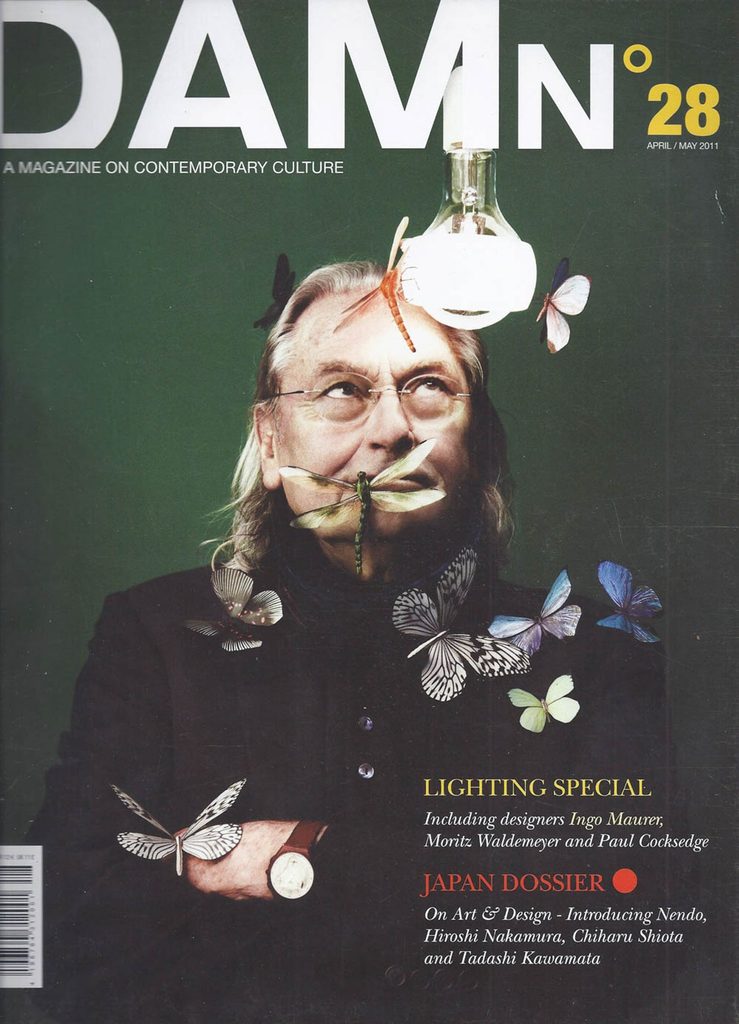 couverture magazine Damn avec Ingo Maurer